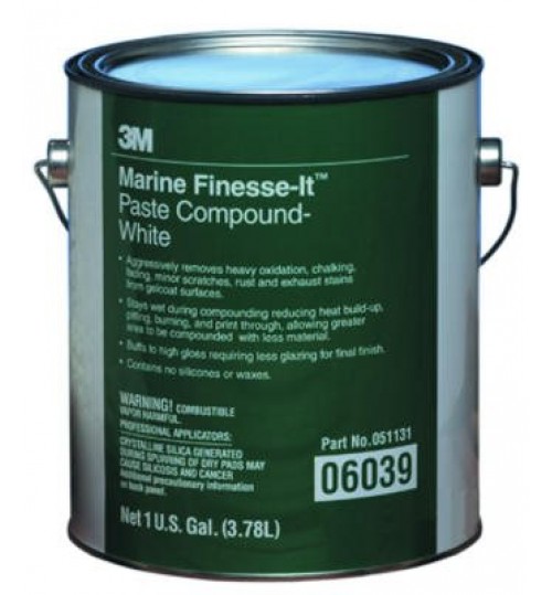 3M Finesse-it Marine Paste Compound 06039 White, 1 gal