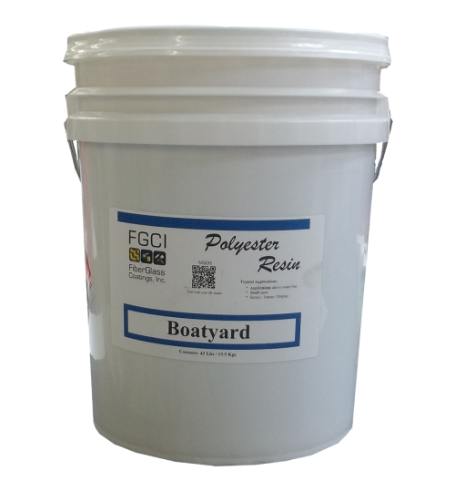 Boatyard Polyester Resin, 5 Gallon