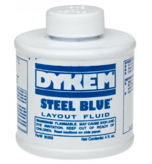 Dykem Steel Blue Layout Fluid and Sanding Aid