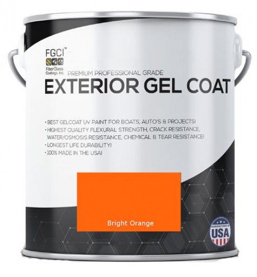 New Bright Orange Professional Grade Exterior Gel Coat