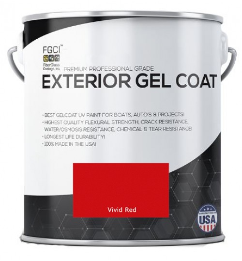 Vivid Red Professional Grade Exterior Gel Coat
