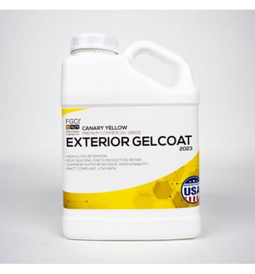 New Canary Yellow Professional Grade Exterior Gel Coat