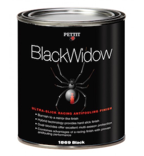 Pettit Black Widow Racing Antifouling, Black