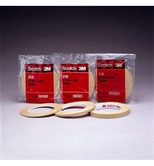 Scotch Fine Line Tape 218 04698, 1/2 in x 60 yd