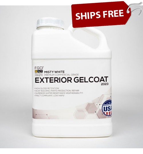Misty White Professional Grade Exterior Gel Coat