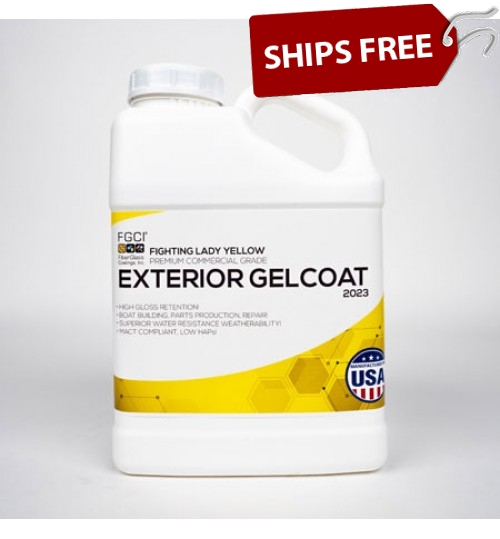Fighting Lady Yellow Professional Grade Exterior Gel Coat