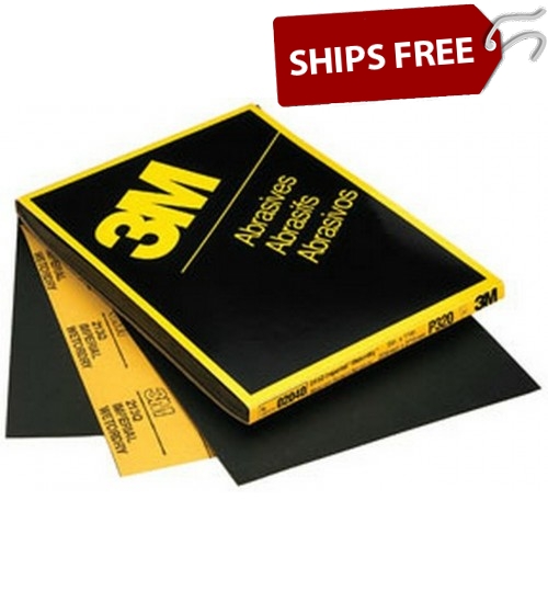 3M Imperial Wetordry Sheet, P220A, 50 Sheets