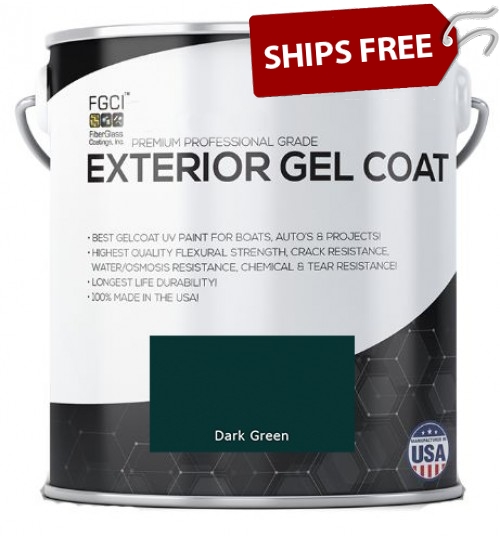 Dark Green Professional Grade Exterior Gel Coat