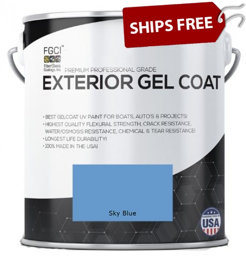 Sky Blue Professional Grade Exterior Gel Coat