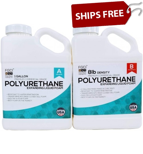 Liquid Urethane Foam Kit, 8 LB Density 