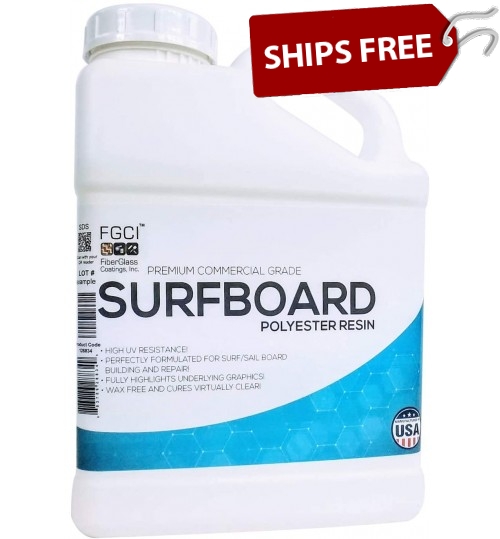 Surfboard Polyester Resin, Gallon